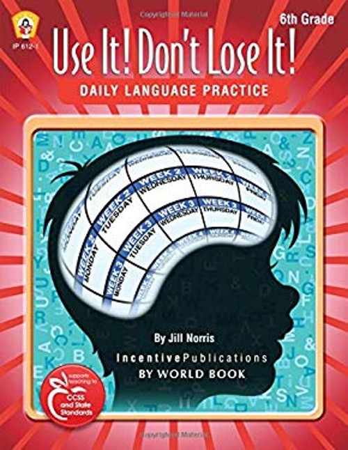 Daily Language Practice 6th Grade: Use It! Don’t Lose It! Paperba