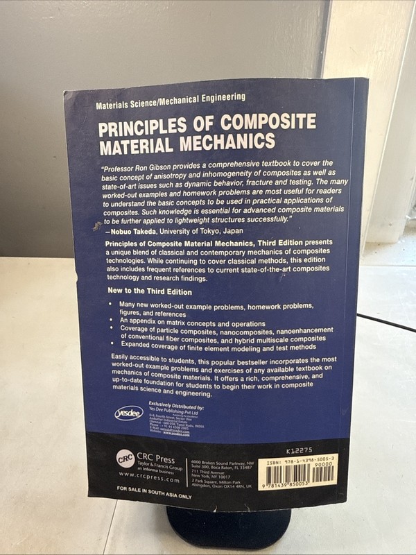 Principles of Composite Material Mechanics, Third Edition by Ronald F Gibson PB gallery