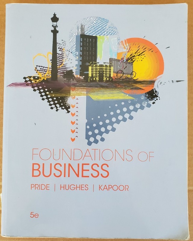 Foundations Of Business By William M. Pride. 5th Edition Paperback Fifth