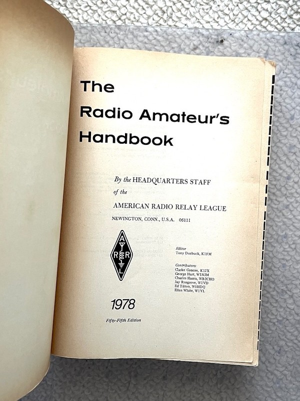 The Radio Amateur’s Handbook, 55th Edition, 1978, ARRL Paperback gallery