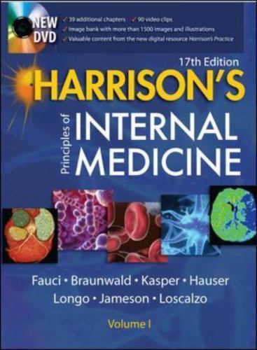 Harrison’s Principles of Internal Medic- hardcover, Anthony Fauci, 9780071476911