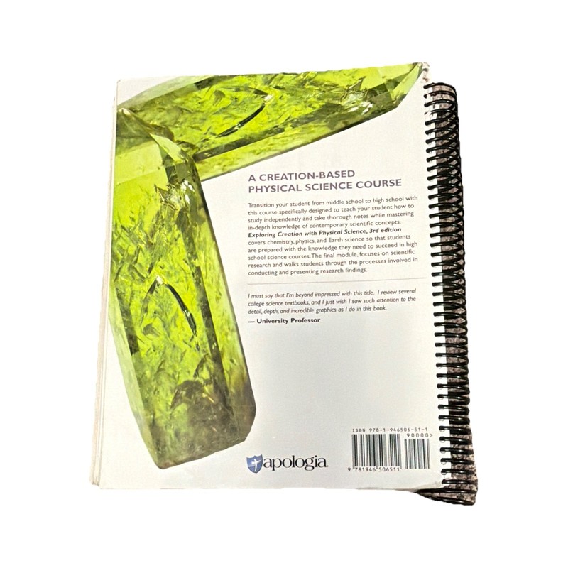 Apologia Exploring Creation with Physical Science 3rd Ed Spiral Dincher gallery
