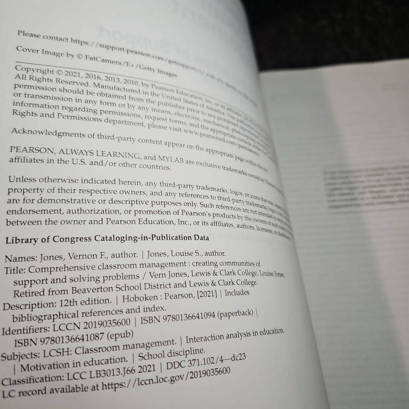 Comprehensive Classroom Management Instructor's Copy Twelfth 12th Edition Jones gallery