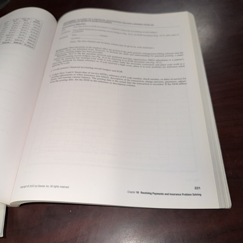 Fordney's Medical Insurance And Billing Workbook 16th Edition ACCEPTABLE gallery