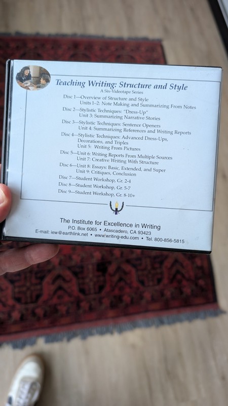 The Institute For Excellence In Writing DVD Box Set - Writing Structure Style gallery