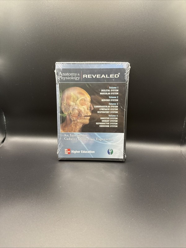 Anatomy & Physiology Revealed Vol 1,2,3 & 4 Medical DVD New Sealed McGraw Hill