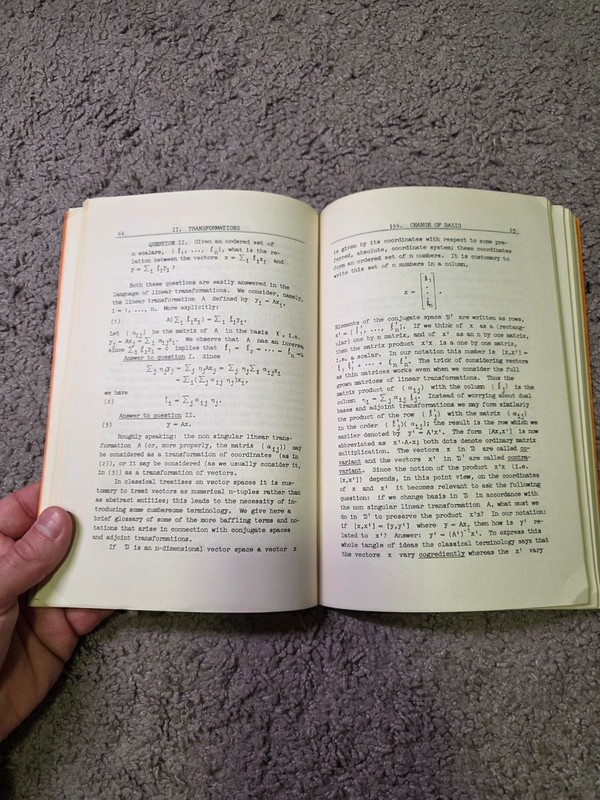 Finite Dimensional Vector Spaces by Paul R. Halmos - First Edition Paperback gallery