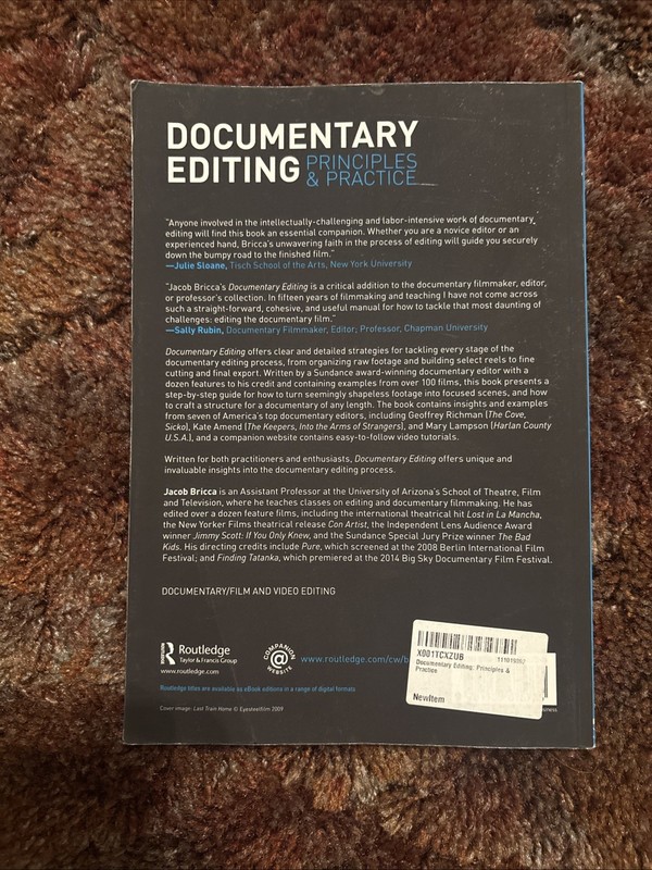 Documentary Editing: Principles Practice - Paperback By Bricca, Jacob - Good gallery