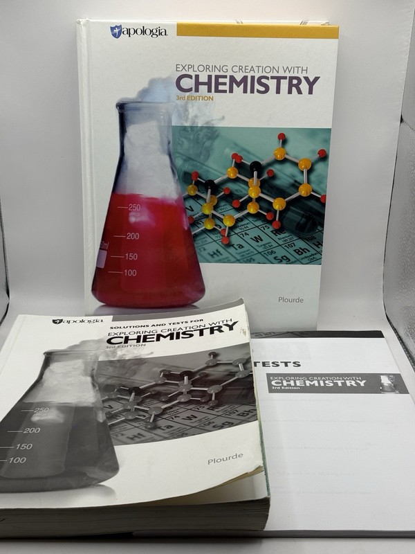 Apologia Exploring Creation With Chemistry 3rd Ed HC Textbook/Solutions/Tests