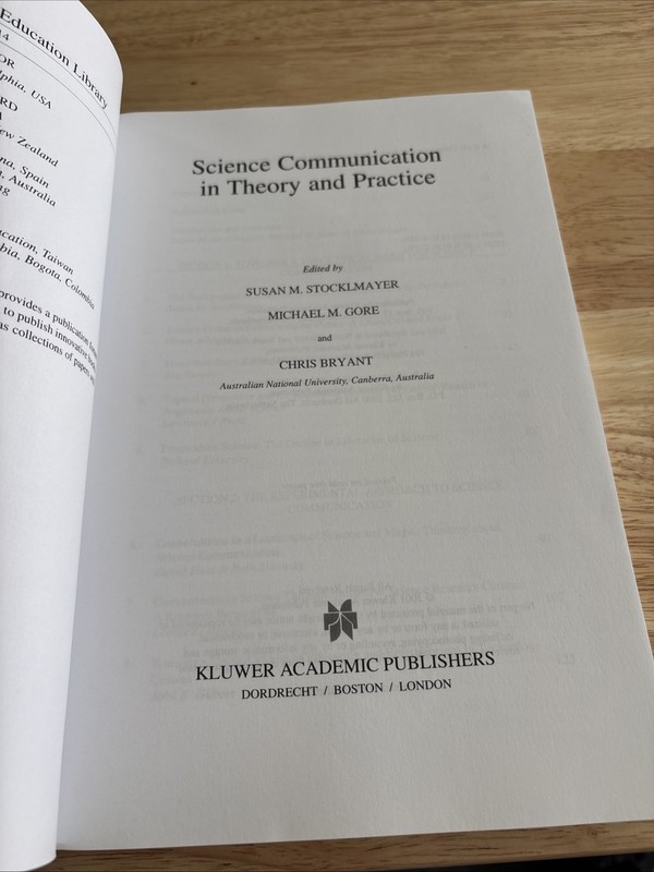 Science Communication In Theory And Practice (Paperback, 2001, Kluwer Academic) gallery