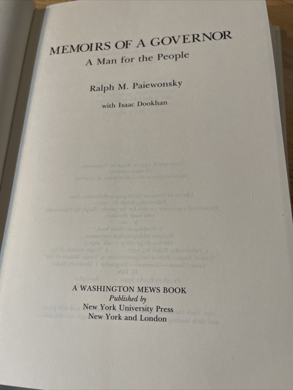Memoirs of a Governor: A Man for the People a Man for the People gallery
