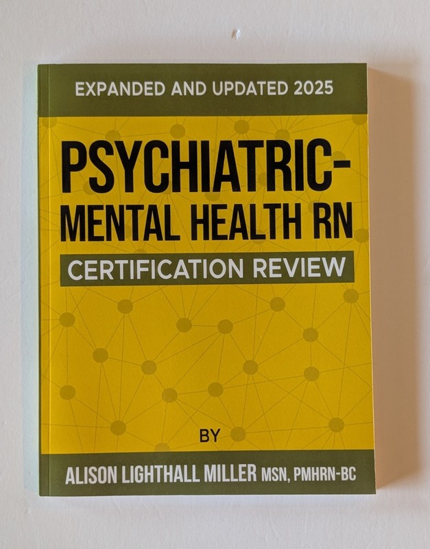 NEW 2005 Psychiatric-Mental Health RN Certification Review Book by Alison Miller