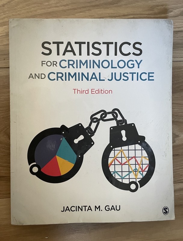 Statistics for Criminology 3rd Ed Jacinta Gau 9781506391786 PB (428 pages)